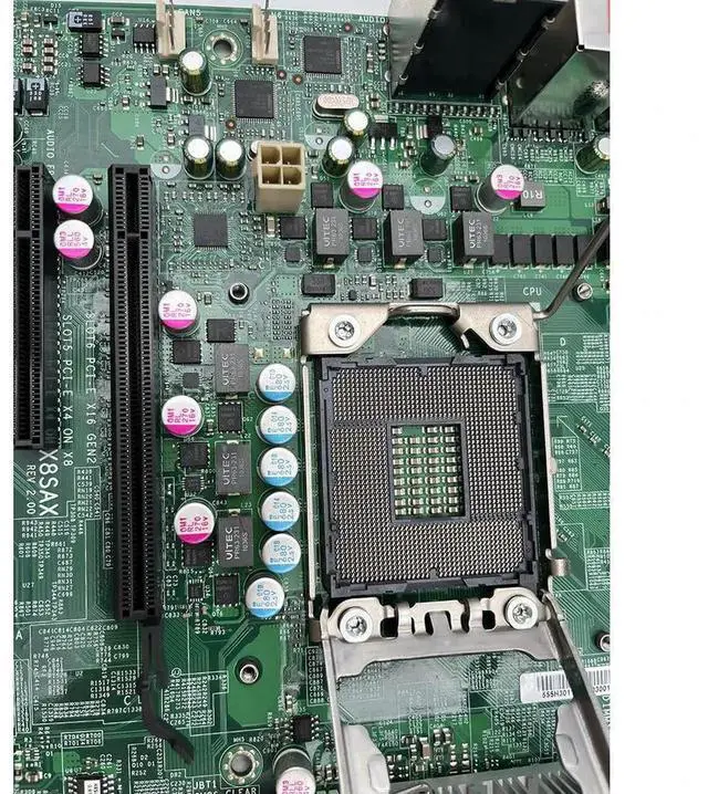 Alt view image 3 of 3 - For X8SAX industrial control equipment motherboard REV: version 2.00 single-channel X58 motherboard
