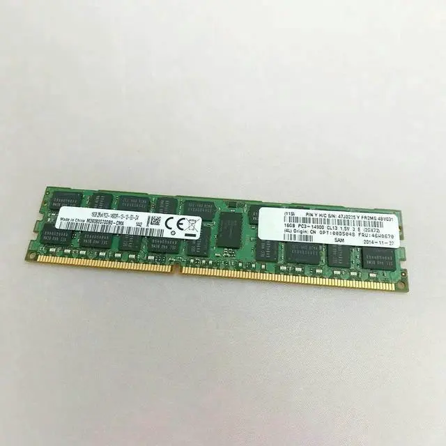 Alt view image 2 of 3 - For RAM 00D5048 46W0670 00D5047 47J0225 REG Server Memory Fast Ship 16GB DDR3 PC3 14900R 1866