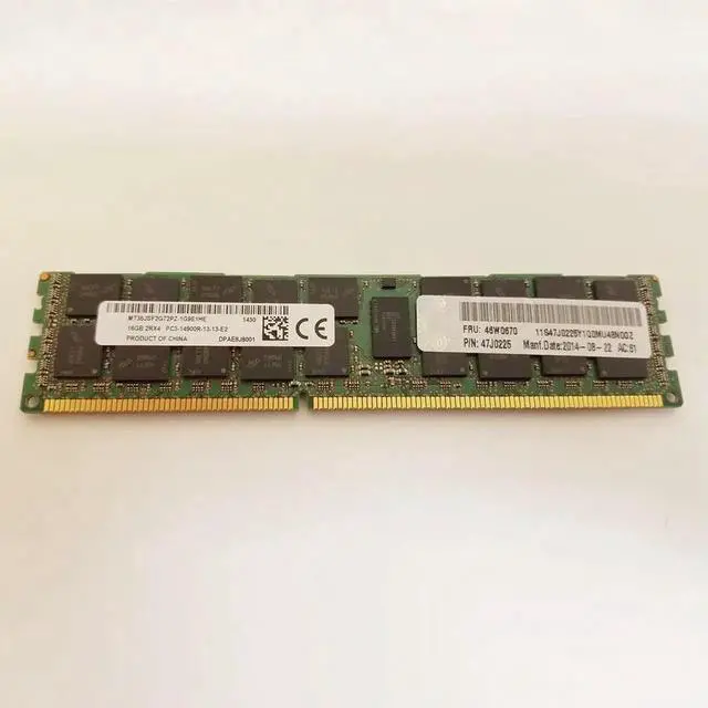 Alt view image 3 of 3 - For RAM 00D5048 46W0670 00D5047 47J0225 REG Server Memory Fast Ship 16GB DDR3 PC3 14900R 1866
