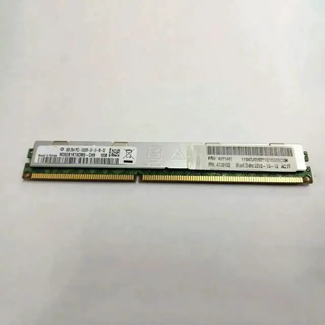 Alt view image 3 of 3 - Server Memory PC3-10600R 49Y1431 49Y1441 47J0152 HS22 8GB DDR3 1333 VLP DIMM RAM