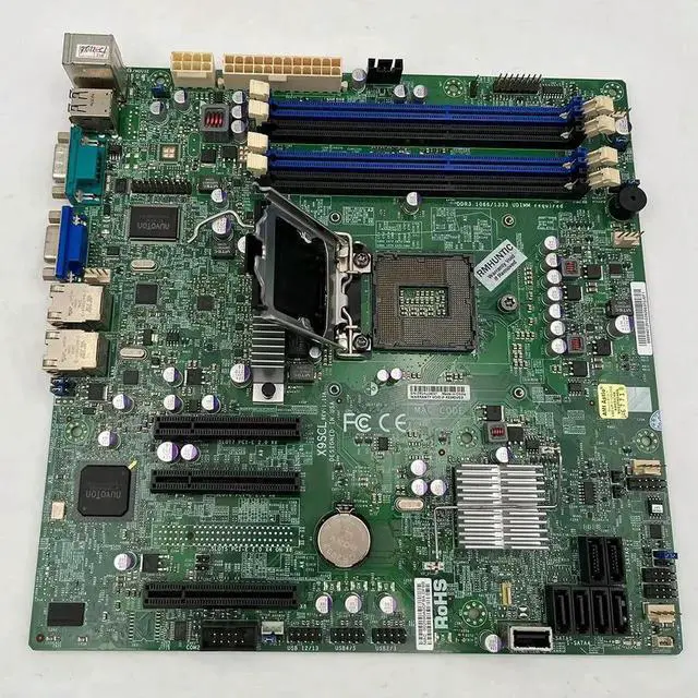 Alt view image 3 of 3 - X9SCL For One-way Server UATX Motherboard LGA 1155 C202 Xeon E3-1200 v2 Series 2/3rd Gen Core i3 DDR3 PCI-E3.0