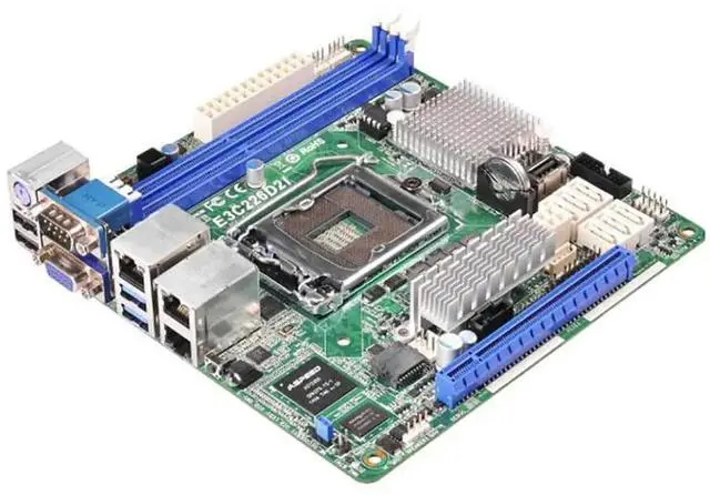 Alt view image 3 of 3 - E3C226D2I For Server Motherboard Supports LGA1150 V3V4 DDR3 1600/1333 ECC