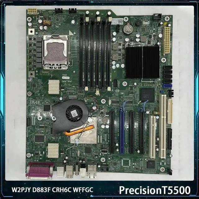 Alt view image 3 of 3 - For Precision T5500 Motherboard D883F 0D883F CRH6C 0CRH6C WFFGC 0WFFGC LGA1366 DDR3