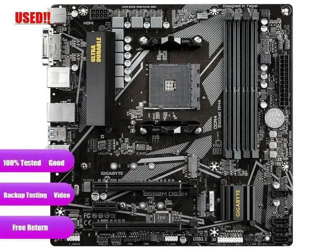 Main image of GA B550M DS3H Micro-ATX B550 DDR4 4266(OC)MHz M.2 128G PCI-E 4.0 Double Channel Socket AM4 Motherboard