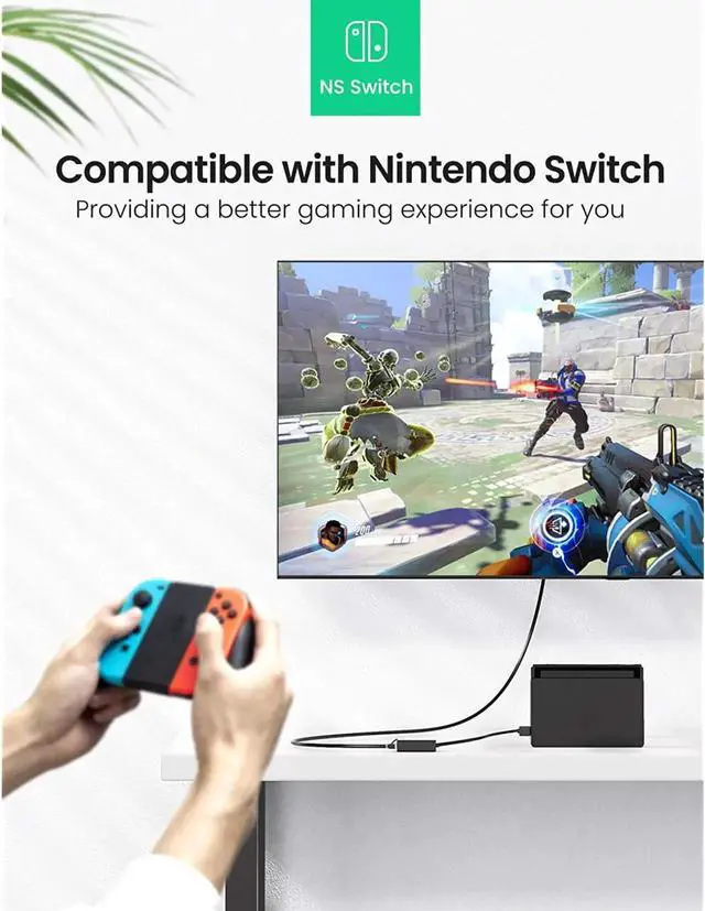 Alt view image 7 of 7 - UGREEN Ethernet Adapter USB 2.0 to 10/100 Network RJ45 LAN Wired Adapter for Nintendo Switch, Wii, Wii U, MacBook, Chromebook, Windows 10, 8.1, Mac OS, Surface Pro, Linux ASIX AX88772 Chipset (Black)