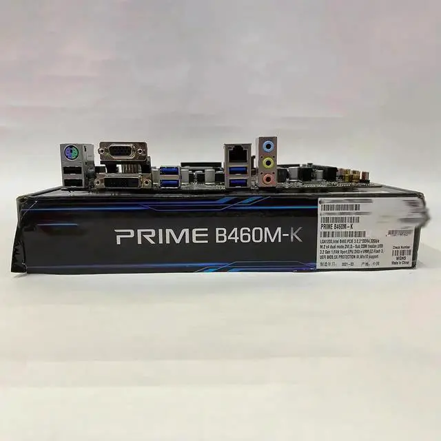 Alt view image 2 of 4 - For Desktop Motherboard PRIME B460M-K M-ATX B460 LGA 1200 DDR4 2933MHz Test Good