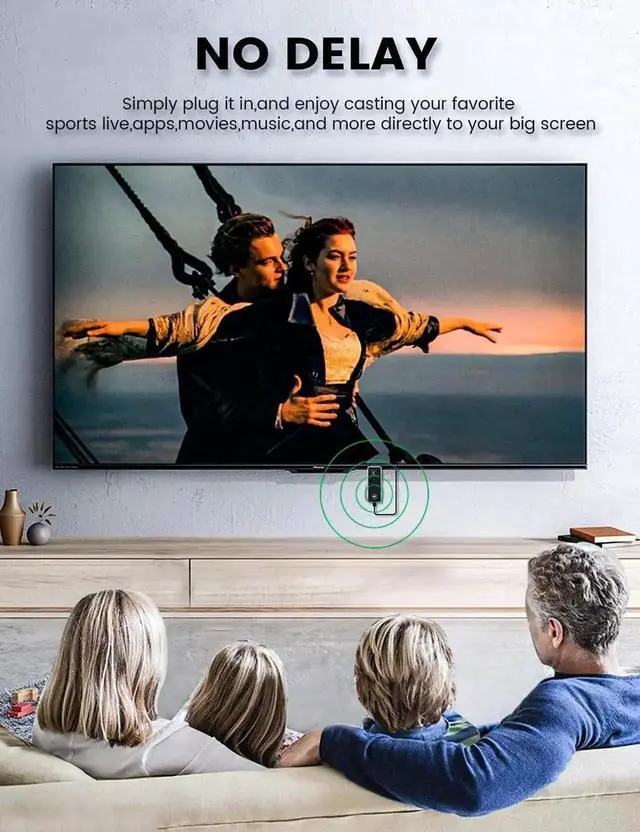 Alt view image 5 of 7 - Wireless HDMI Transmitter and Receiver, Support Type-C 3.1 USBC Port Smartphone/Tablet/Laptop, Plug and Play, Portable Wireless HDMI Extender Kit for Streaming Video/Audio to HDTV/Projector/Monitor