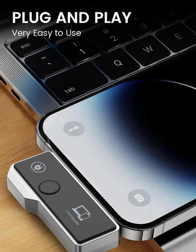 Alt view image 6 of 7 - Wireless HDMI Transmitter and Receiver, Support Type-C 3.1 USBC Port Smartphone/Tablet/Laptop, Plug and Play, Portable Wireless HDMI Extender Kit for Streaming Video/Audio to HDTV/Projector/Monitor