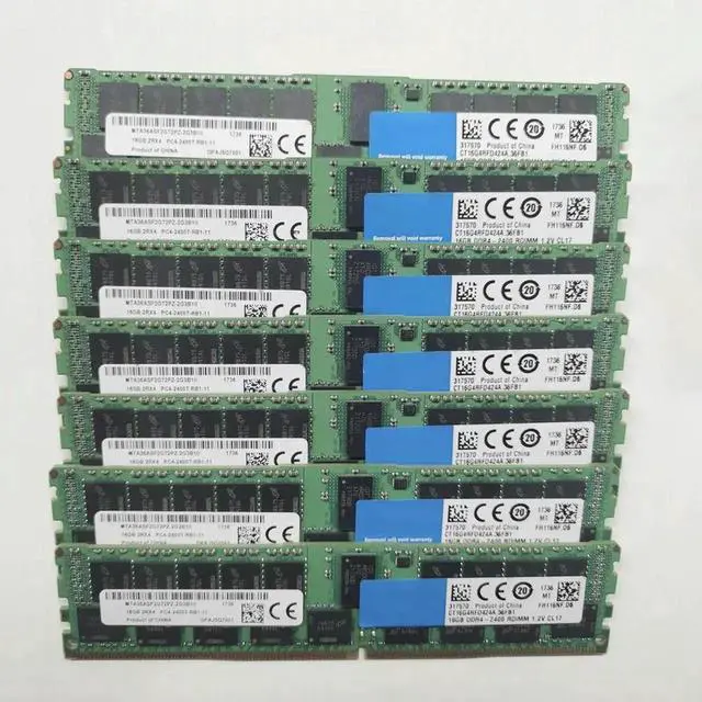 Main image of 1 Pcs 16G 16GB 2RX4 DDR4 2400 PC4-2400T-RB1 For MT RAM MTA36ASF2G72PZ-2G3B Server Memory Fast Ship