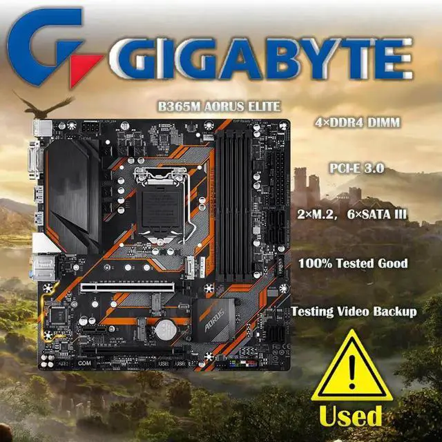 Main image of B365M ELITE Micro ATX B365 M.2 SSD 64G Double Channel Support 8 9 Gen A 1151 CPU Motherboard