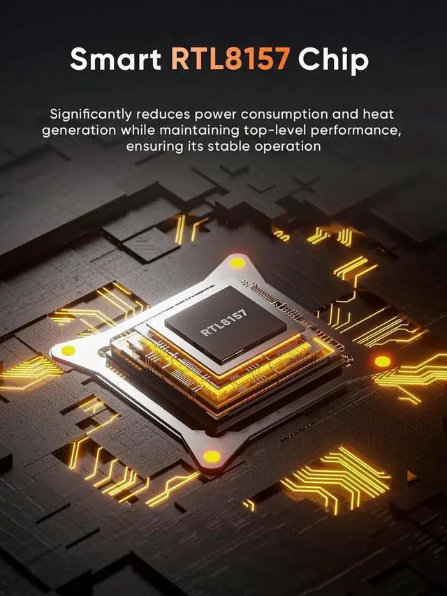 Alt view image 5 of 7 - CableCreation 5Gbps USB C to Ethernet Adapter, 5Gbps Type C to RJ45 Network LAN Internet Adapter Compatible with MacBook, XPS, Thunderbolt 5/4/3, Other USB-C Devices