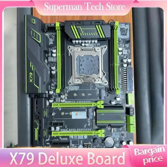 Alt view image 5 of 6 - For X79 Motherboard LGA2011 ATX SSD Support REG ECC Memory X79 Deluxe board