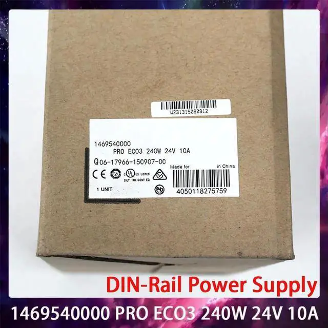 Alt view image 2 of 3 - 1469540000 PRO ECO3 240W 24V 10A For Weidmuller DIN-Rail Power Supply Three-Phase Power