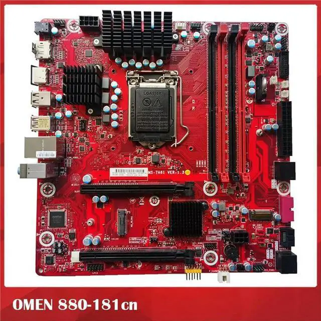 Alt view image 4 of 4 - Desktop Motherboard For For OMEN 880-181cn MS-7A61 Z370 L02051-001 L02051-601