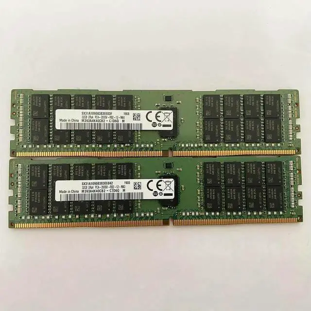 Alt view image 3 of 3 - M393A4K40CB2-CTD6Q RAM For 32GB DDR4 2666MHz REG 2RX4 PC4-2666V-RB2 Server Memory