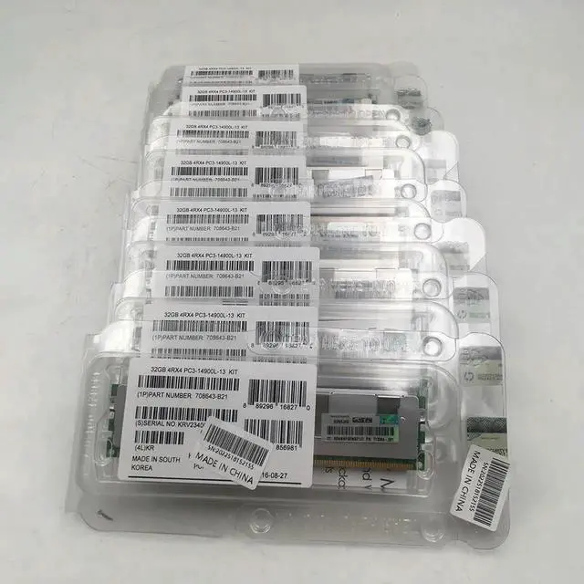 Alt view image 2 of 3 - 1pcs For 708643-B21 712384-081 715275-001 PC3-14900L ECC REG LRDIMM Server Memory Fast Ship 32GB DDR3 1866
