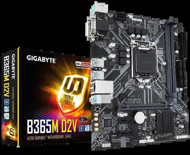 Main image of B365M D2V Micro ATX B365 M.2 SSD 32G Double Channel Support 8 9 Gen A 1151 CPU Motherboard