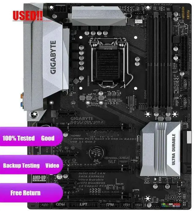 Main image of GA-Z270X-UD3 A 1151 Z270 HDMI SATA 6Gb/s USB 3.1 ATX Motherboard