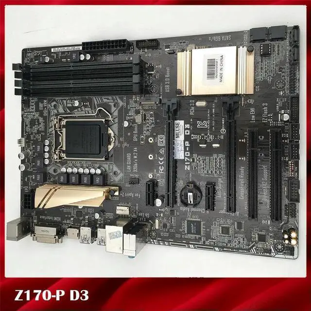 Alt view image 5 of 7 - Working Desktop Motherboard Z170-P D3 ATX LGA1151 DDR3 Z170 Good