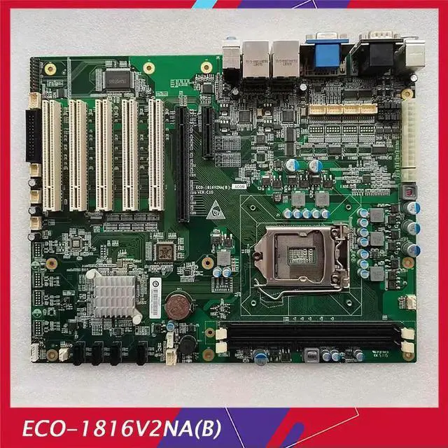 Alt view image 6 of 7 - Industrial Motherboard VER:C01 C10 5*PCI 1155 ECO-1816V2NA(B)-6COM ECO-1816V2NA(B)