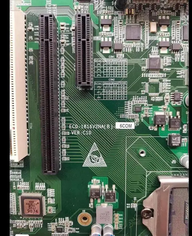 Alt view image 3 of 7 - Industrial Motherboard VER:C01 C10 5*PCI 1155 ECO-1816V2NA(B)-6COM ECO-1816V2NA(B)