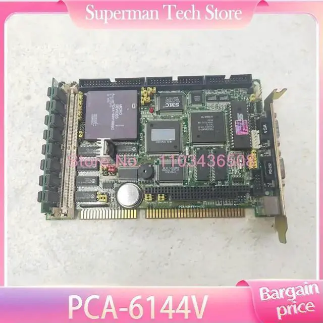 Main image of For Advantech Industrial Computer Motherboard 486 Half-length Board PCA-6144V REV.A2