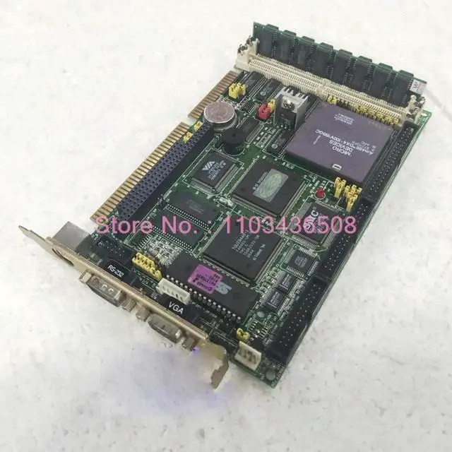 Alt view image 2 of 3 - For Advantech Industrial Computer Motherboard 486 Half-length Board PCA-6144V REV.A2