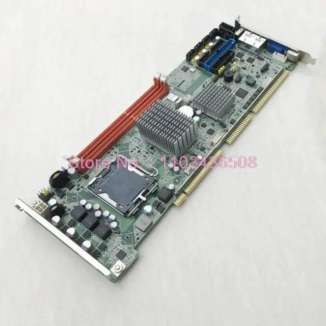 Alt view image 3 of 3 - For Advantech Industrial Computer Motherboard Dual Network Ports PCA-6011 Rev.A1 PCA-6011G2