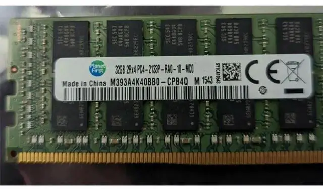 Alt view image 3 of 3 - M393A4K40BB0-CPB4Q For RAM 32GB 2Rx4 PC4-2133P ECC REG Server Memory 32GB 2133 DDR4
