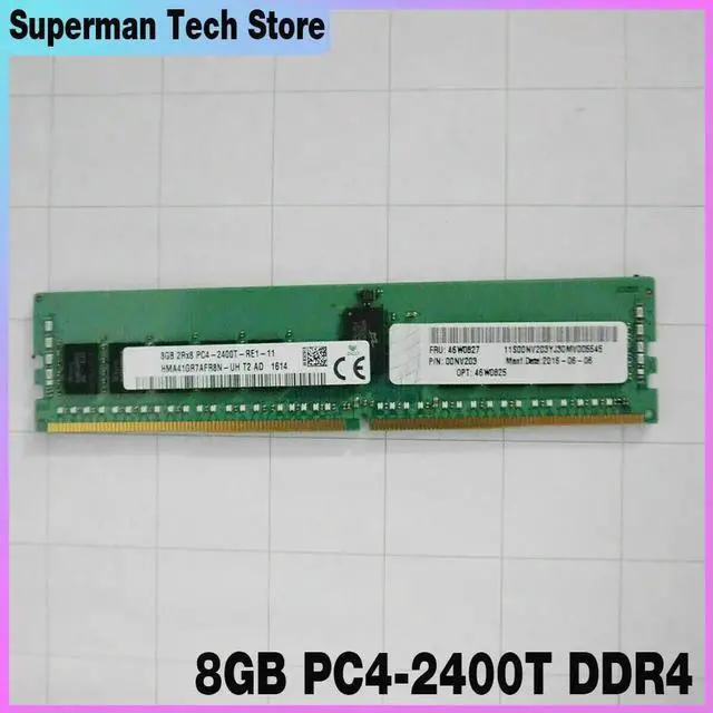 Main image of For 46W0827 46W0825 REG ECC Server Memory Fast Ship 8GB 2RX8 PC4-2400T DDR4 2400