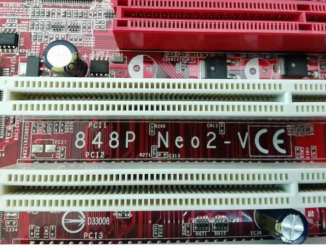 Alt view image 6 of 7 - Desktop Mainboard 848P NEO2-V MS-7108 LGA775 DDR1Motherboard