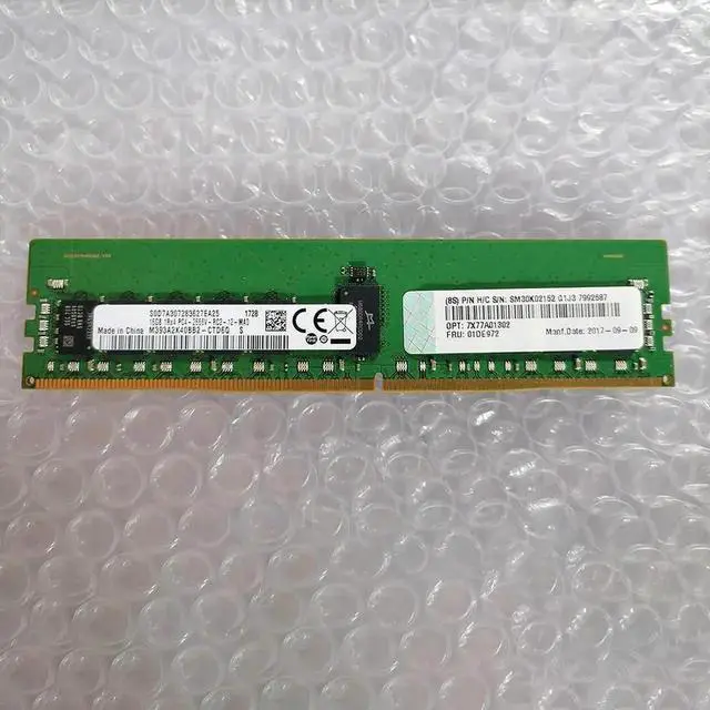 Alt view image 2 of 4 - 1 pcs For 01DE972 7X77A01302 1RX4 PC4-2666V REG Server Memory Fast Ship 16GB DDR4 2666