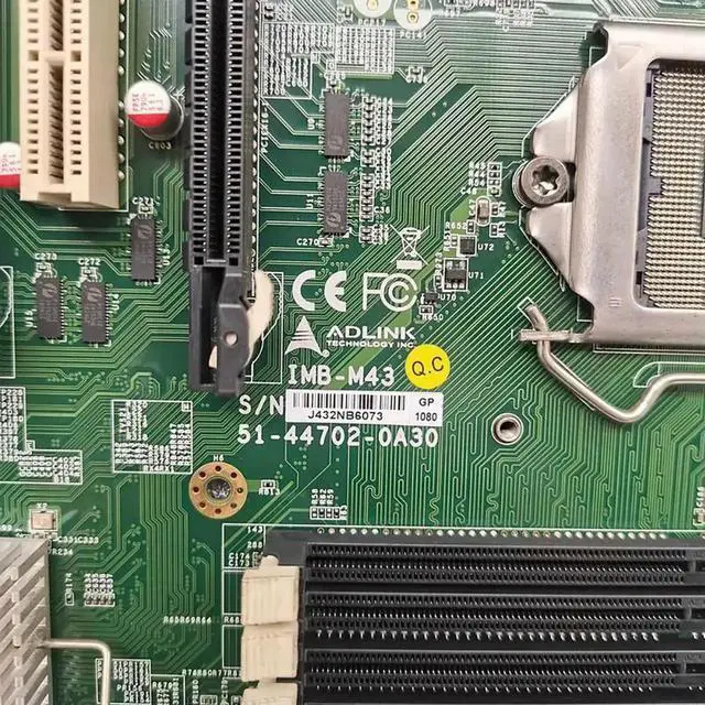 Alt view image 3 of 3 - For ADLINK 51-44702-0A30 1151 needle industrial computer motherboard IMB-M43