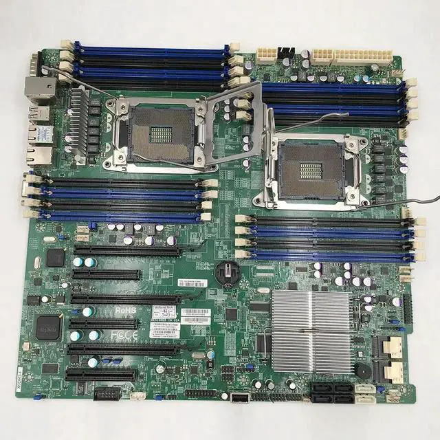 Alt view image 2 of 3 - For Server Motherboard LGA-2011 Support E5-2600 V1/ V2 Family ECC DDR3 C606 X9DR3-F