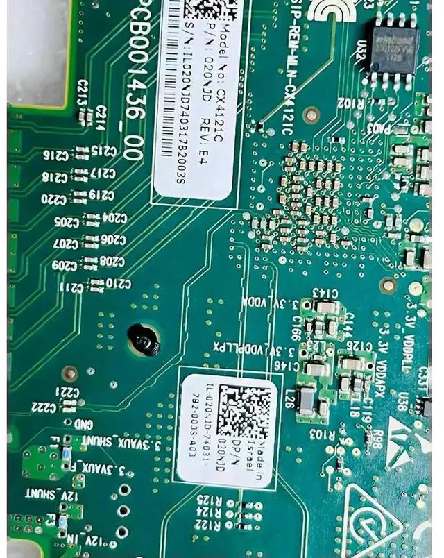 Alt view image 3 of 7 - For Mellanox For Ethernet OMRT0D 020NJD 25G Network Card CX4121C ConnectX-4LX