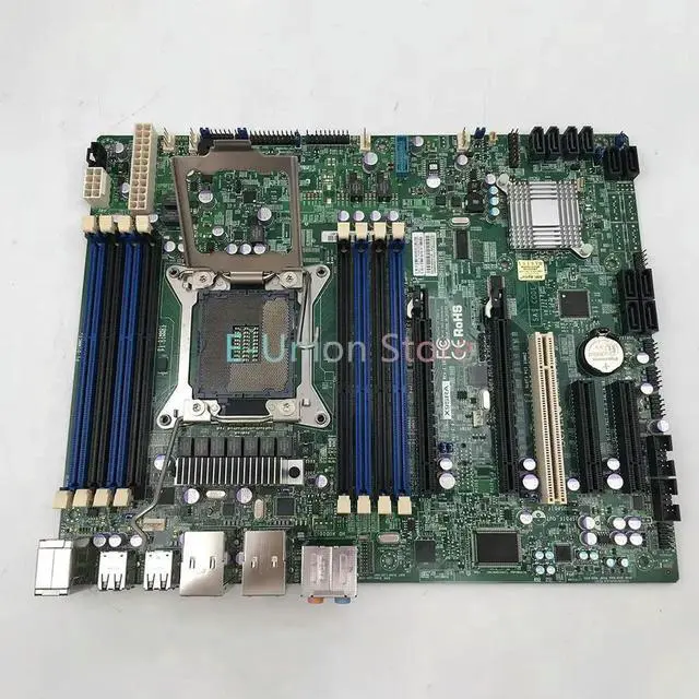 Alt view image 3 of 3 - X9SRA For LGA2011 C602 2*PCI-EX16 Support E5 2600 Series Workstation Motherboard X79