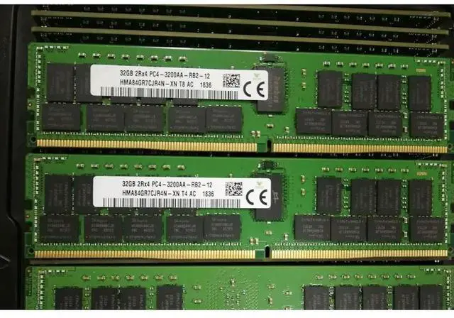 Alt view image 4 of 4 - 1 pcs 32GB 32G For SK Hynix RAM 2RX4 3200 PC4-3200AA DDR4 REG ECC HMA84GR7CJR4N-XN Memory Fast Ship