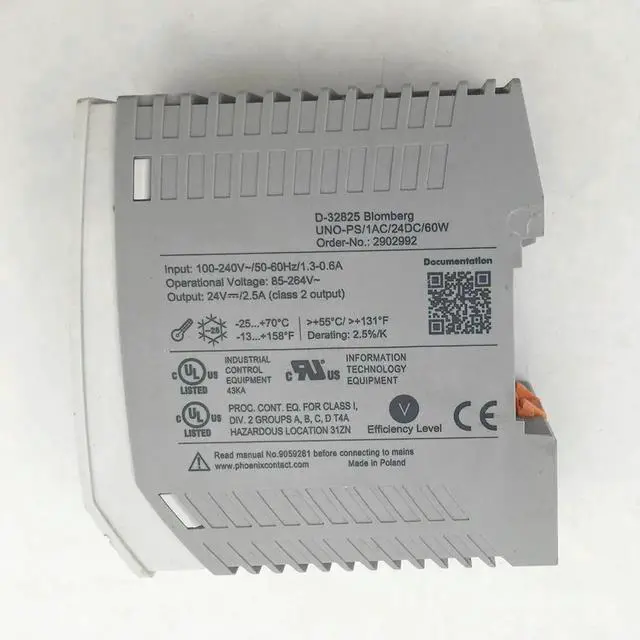 Alt view image 7 of 7 - Hot Sale UNO-PS/1AC/24DC/60W For Phoenix Power Supply 2902992 24V 60W