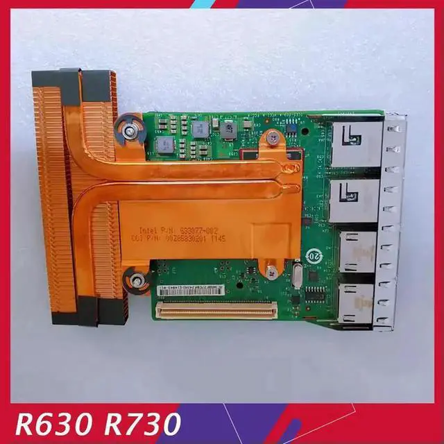 Alt view image 4 of 4 - For R630 R730 Dual 10G+Dual 1G Quad Port Network Daughter Card P71JP Y36FR G8RP