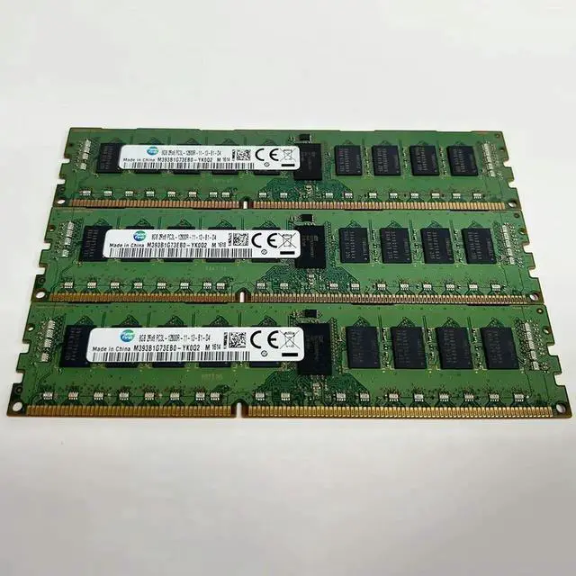 Alt view image 2 of 4 - 1 pcs M393B1G73EB0-YK0Q2 8GB 8G For RAM 1600 DDR3L 2RX8 PC3L-12800R Server Memory Fast Ship