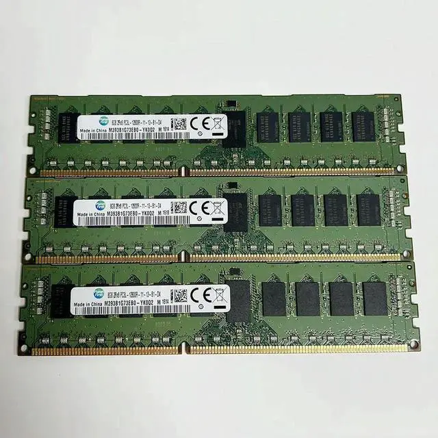 Main image of 1 pcs M393B1G73EB0-YK0Q2 8GB 8G For RAM 1600 DDR3L 2RX8 PC3L-12800R Server Memory Fast Ship