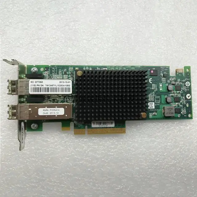 Alt view image 3 of 3 - For 10 Gigabit network card With Double Electrical Ports P7 P8 minicomputer 5287 74Y3457 74Y2837