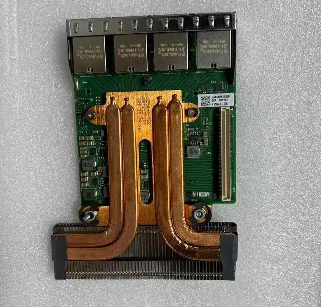 Main image of 64PJ8 R740 R740xd X550-T4 10GB Quad Port RJ-45 Network Daughter Card 064PJ8