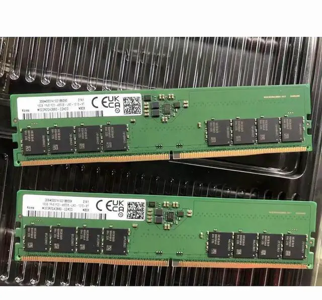 Alt view image 3 of 6 - 16GB DDR5 4800MHz UDIMM RAM 1RX8 PC5-4800B-UA0 For M323R2GA3BB0-CQK Desktop Memory