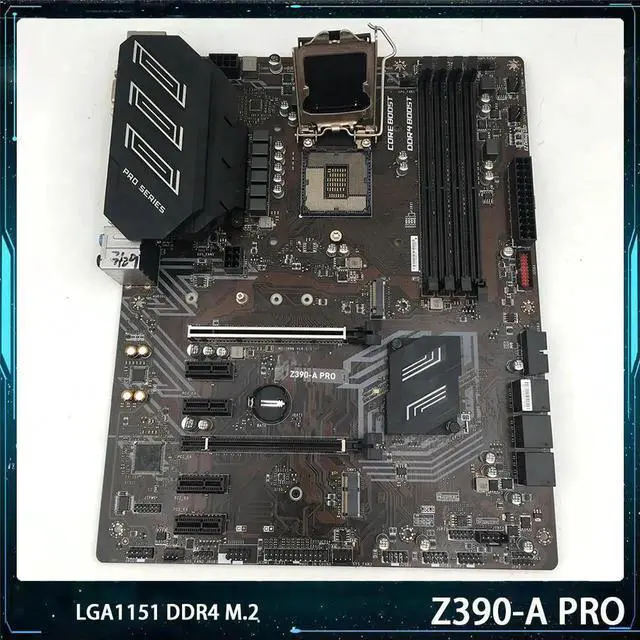Main image of For Z390-A PRO Desktop Motherboard LGA1151 DDR4 128G M.2 SUPPORT I9 SATA3 USB3.1 ATX