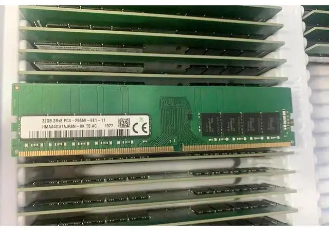 Alt view image 2 of 3 - 1 Pcs RAM 32GB DDR4 2666MHz ECC UDIMM 2RX8 PC4-2666V For SK Hynix Memory 2666