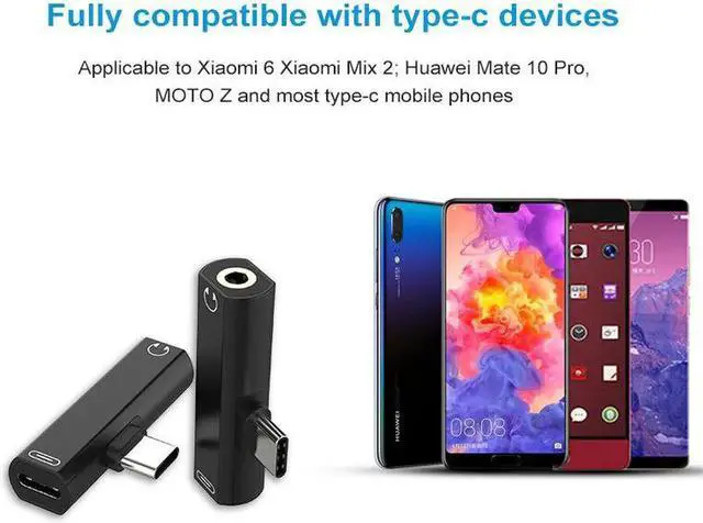 Alt view image 7 of 7 - USB Type C To 3.5mm Earphone Jack Adapter For Huawei Leeco Aux Audio Cable Headphone Charger Charging USB-C Converter