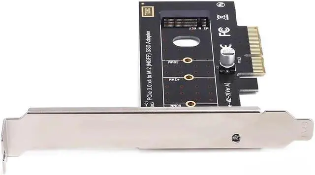 Alt view image 4 of 5 - M.2 NVME SSD to PCI Express PCIe 3.0 X4 Host Controller Expansion Card M-Key SSD Adapter Card with Low Profile Bracket