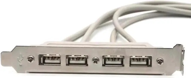 Alt view image 3 of 7 - PC Motherboard 4-Ports USB2.0 Hub With 9 Pin Header Rear Panel Expansion Bracket Host Adapter Cable USB Hub
