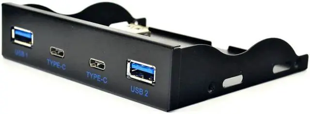 Alt view image 6 of 7 - USB Hub USB C Hub 3.5 Inch Floppy Drive Front Panel 2 Port USB 3.0 + 2 Port USB 3.1 Type C 20 Pin Connector For Desktop Computer